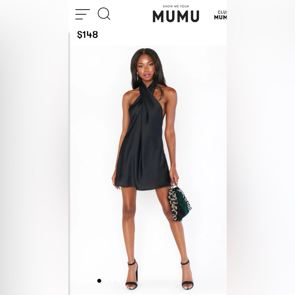 Show Me Your MuMu Jasmine Mini Dress in Black